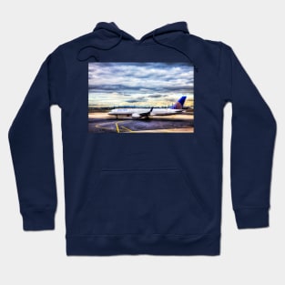 United Airlines And Manhattan Skyline JFK Airport Hoodie